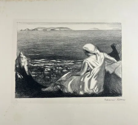 Lithograph Denis - Solitude. 1925.
