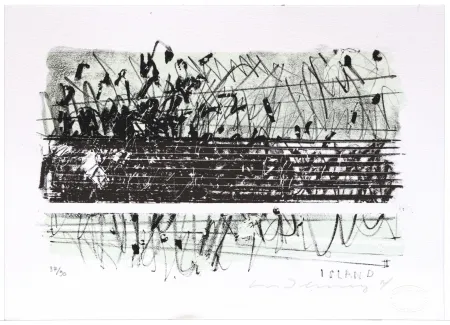 Lithograph Denning - Islande II