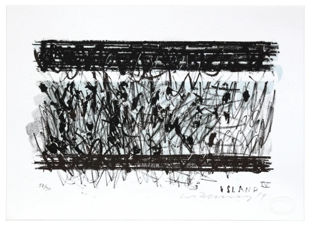 Lithograph Denning - Islande IV