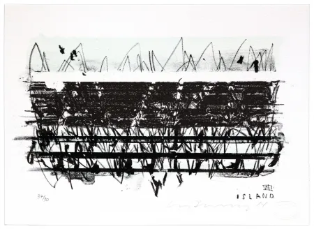 Lithograph Denning - Islande VII