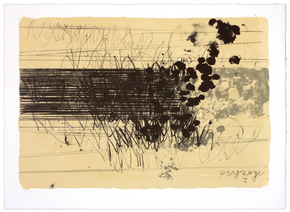 Lithograph Denning - Paysage I