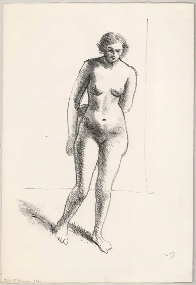 Lithograph Derain - Ohne Titel (Nu, le bras replié derrière le dos)