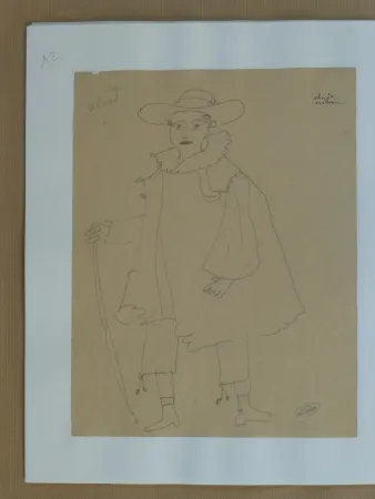 No Technical Derain - Personnage d'opéra à l'épée 