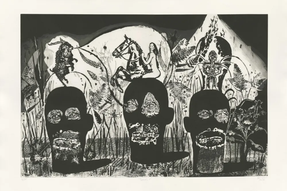 Etching Deroubaix - Damnés