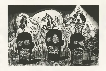 Etching Deroubaix - Damnés