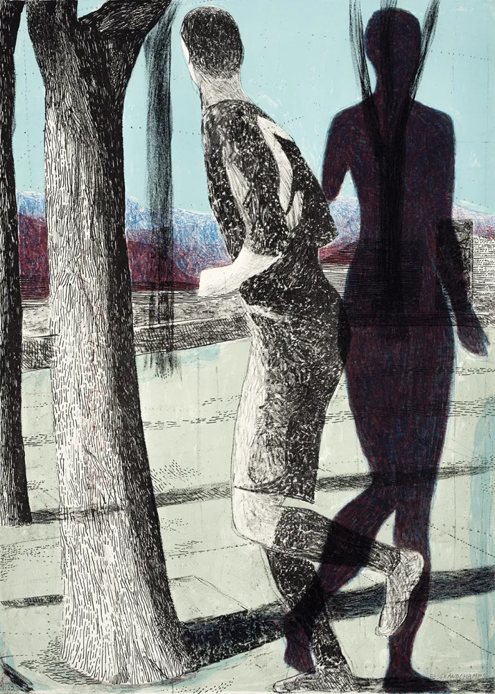 Lithograph Desgrandchamps - Latona 2