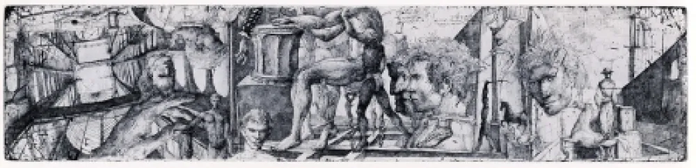Etching Desmazières - Hommage à G. de S.-A.