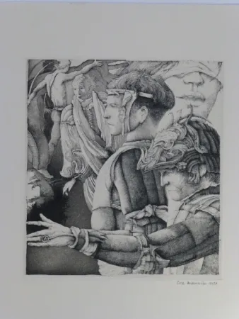 Aquatint Desmazières - Le songe de Malatesta