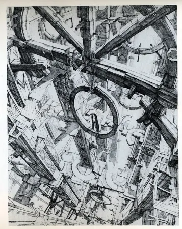 Etching Desmazières - Les Roues