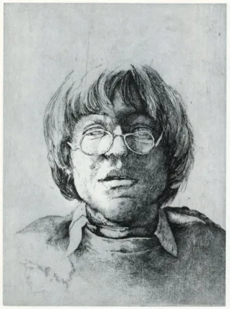 Etching Desmazières - Portrait Aux Lunettes