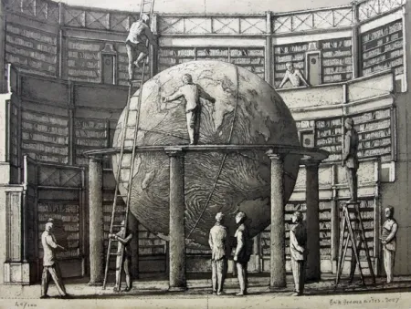 Etching And Aquatint Desmazières - Theatre de Geographie