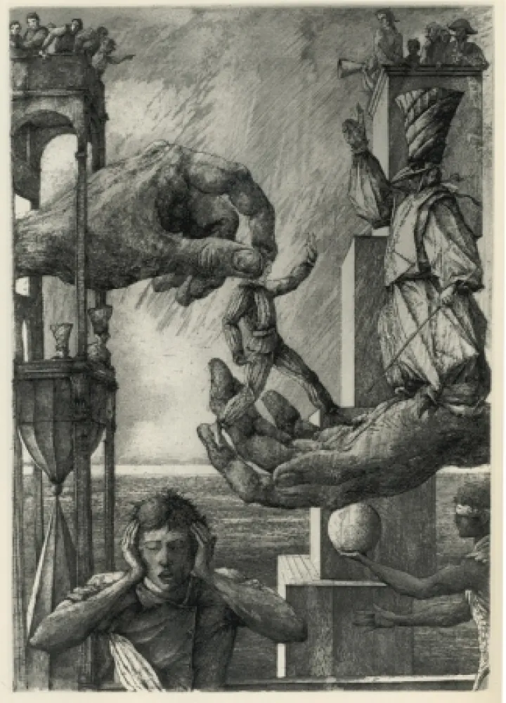 Etching And Aquatint Desmazières - Un Songe De Gaspard