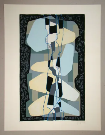 Screenprint Deyrolle - Composition abstrait