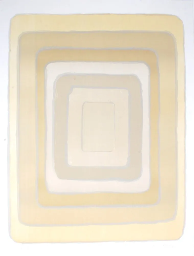 Lithograph Dezeuze - Adieu XXème