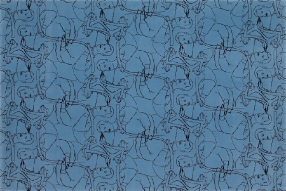 Lithograph Dheedene - Octopus - Blue