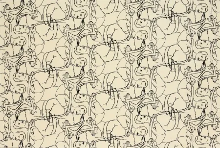 Lithograph Dheedene - Octopus - White