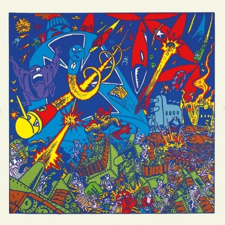 Screenprint Di Rosa - Bataille