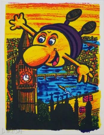 Lithograph Di Rosa - Big Ben