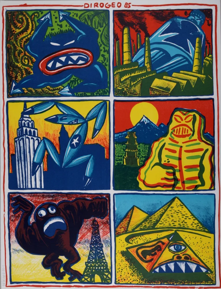 Lithograph Di Rosa - Dirogeo 85