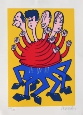 Screenprint Di Rosa - Enfance