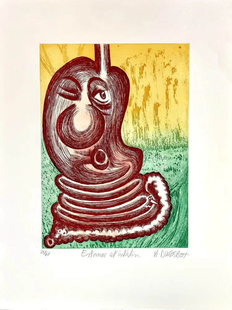 Engraving Di Rosa - Estomac et Intestin