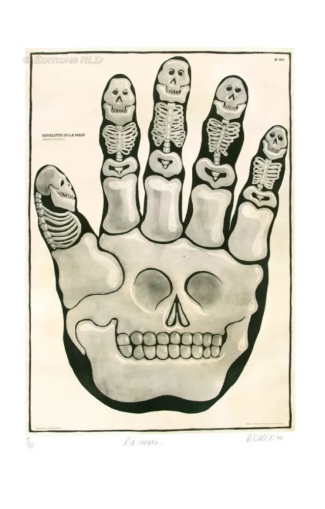 Etching Di Rosa - La main