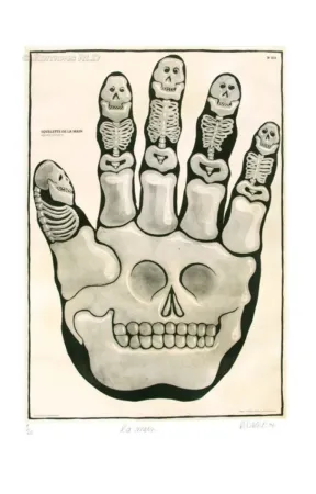 Etching Di Rosa - La main