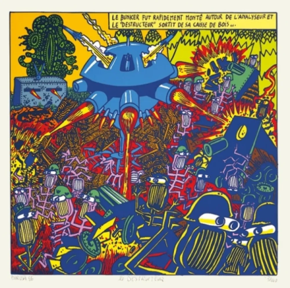 Screenprint Di Rosa - Le destructeur