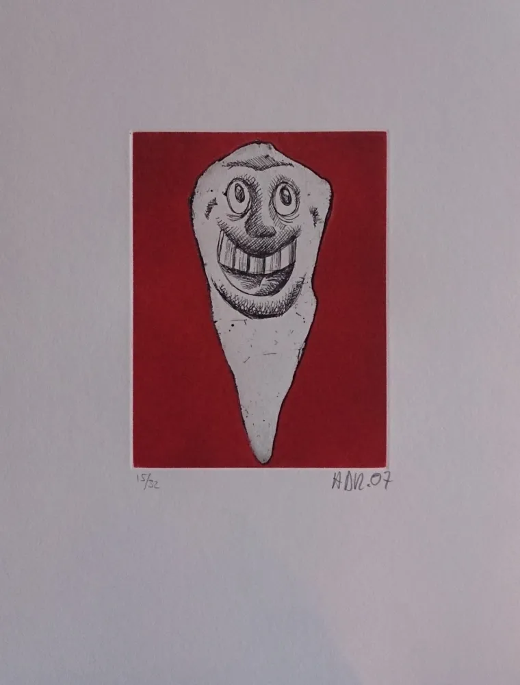 Etching Di Rosa - Les 32 dents