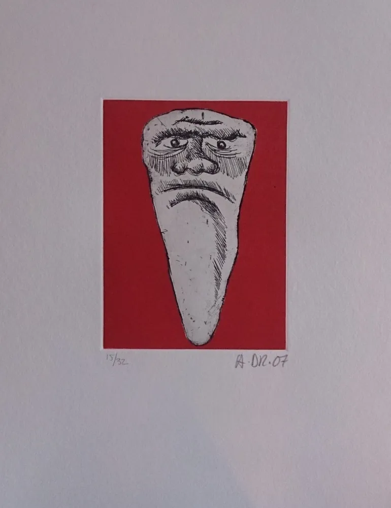 Etching Di Rosa - Les 32 dents