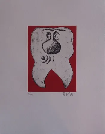 Etching Di Rosa - Les 32 dents
