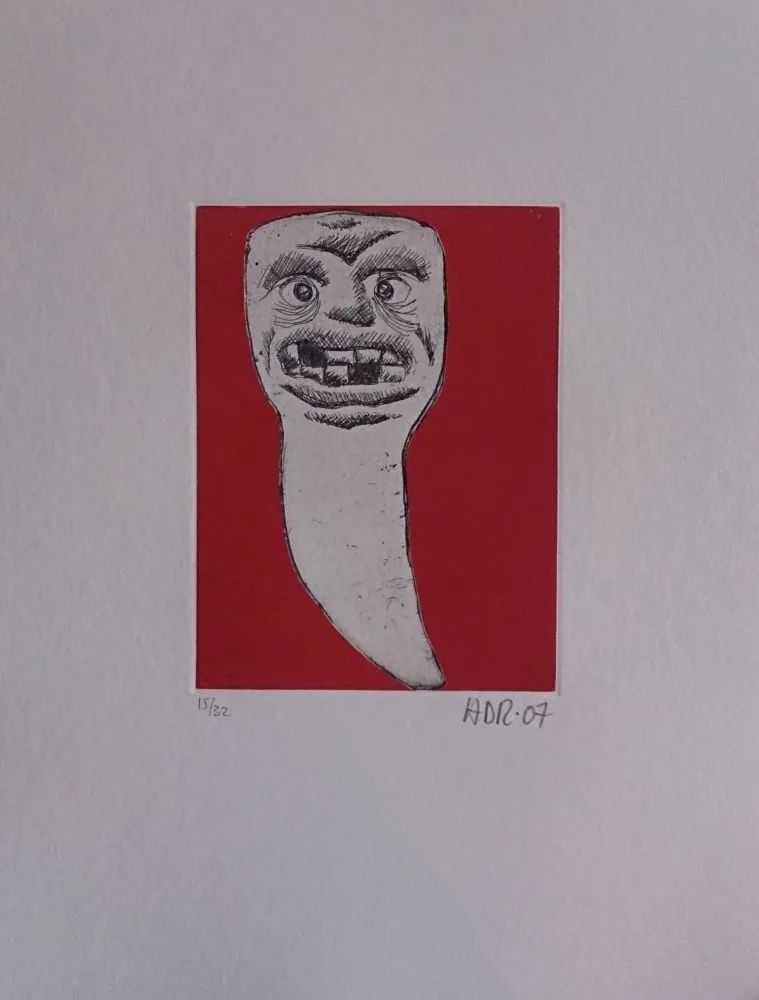 Etching Di Rosa - Les 32 dents