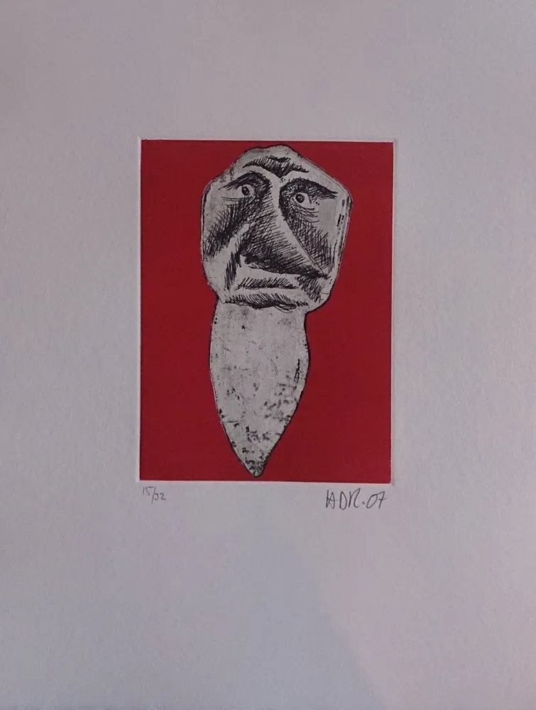 Etching Di Rosa - Les 32 dents