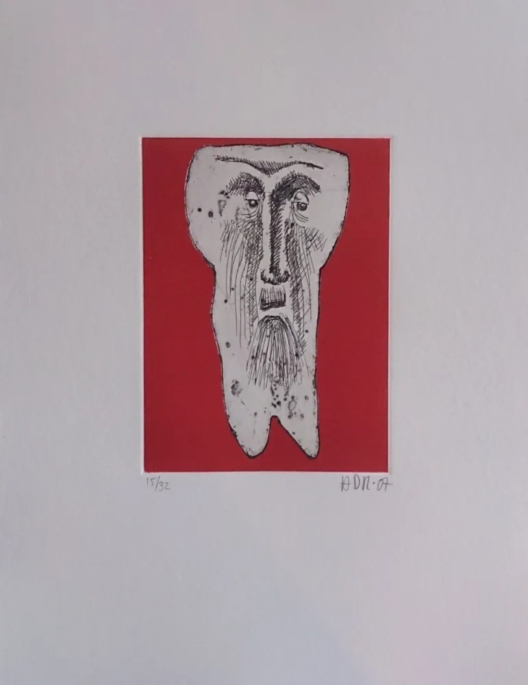 Etching Di Rosa - Les 32 dents