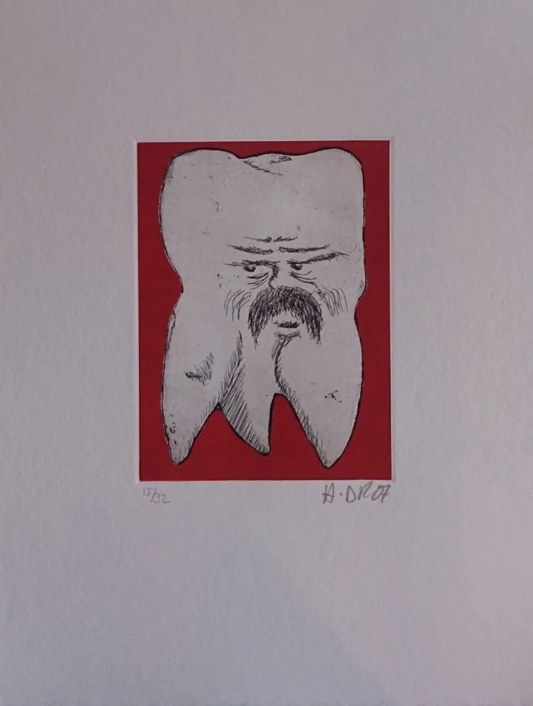 Etching Di Rosa - Les 32 dents