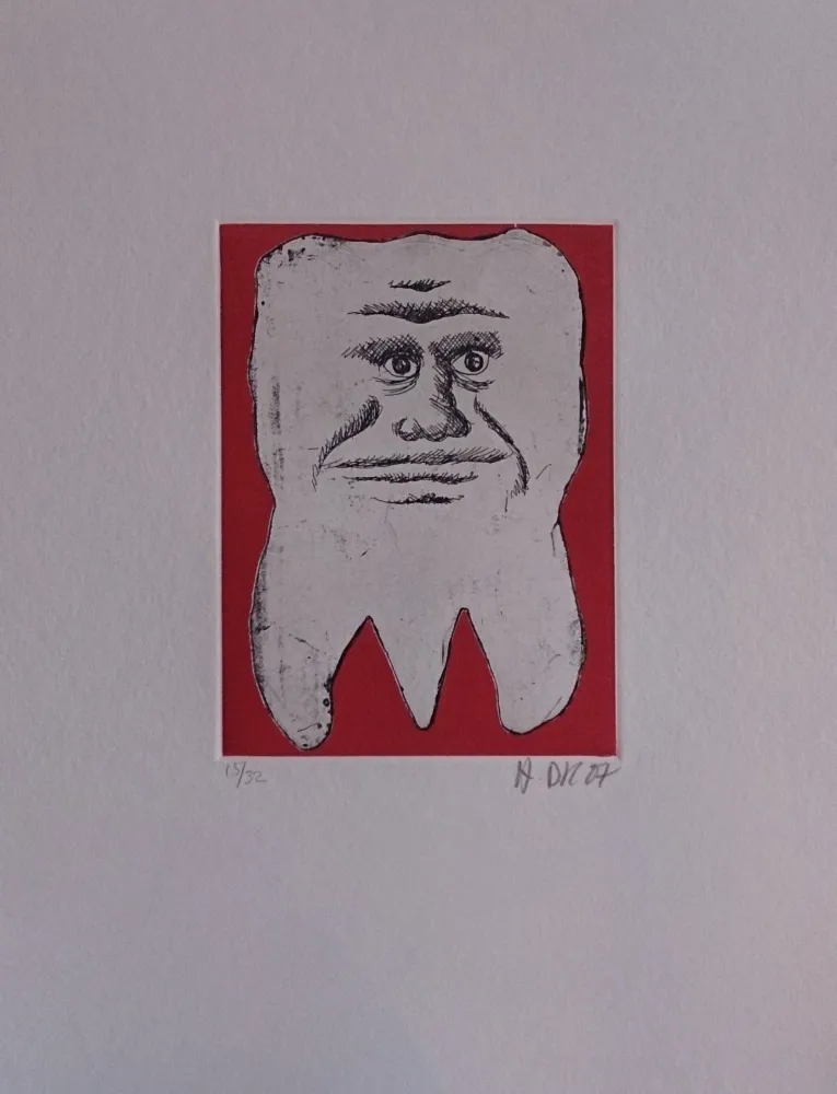 Etching Di Rosa - Les 32 dents