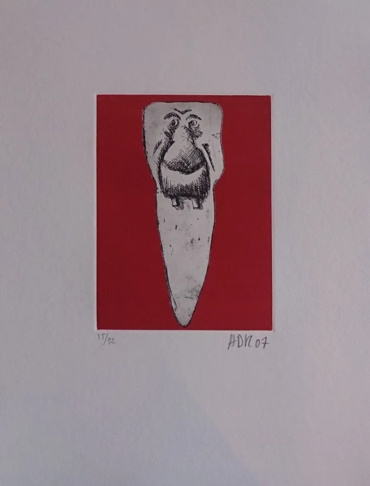 Etching Di Rosa - Les 32 dents