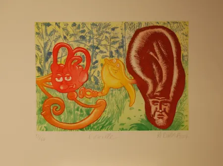 Etching Di Rosa - L'oreille