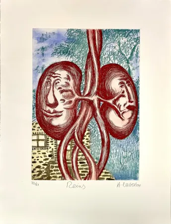 Engraving Di Rosa - Reins