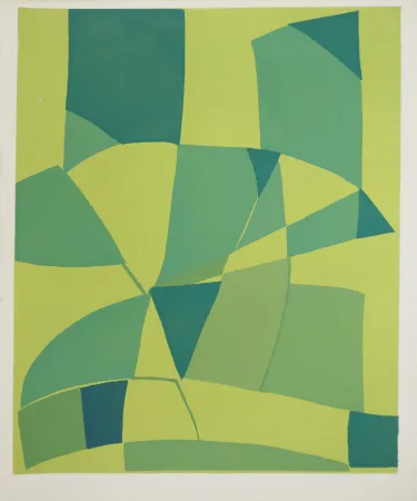 Lithograph Dias - Brésil, Variations sur le vert