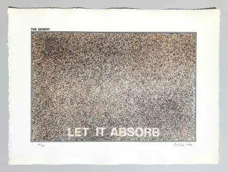 Screenprint Dias - The desert - Let it absorb