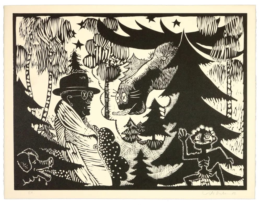 Linocut Dietman - GutaV 