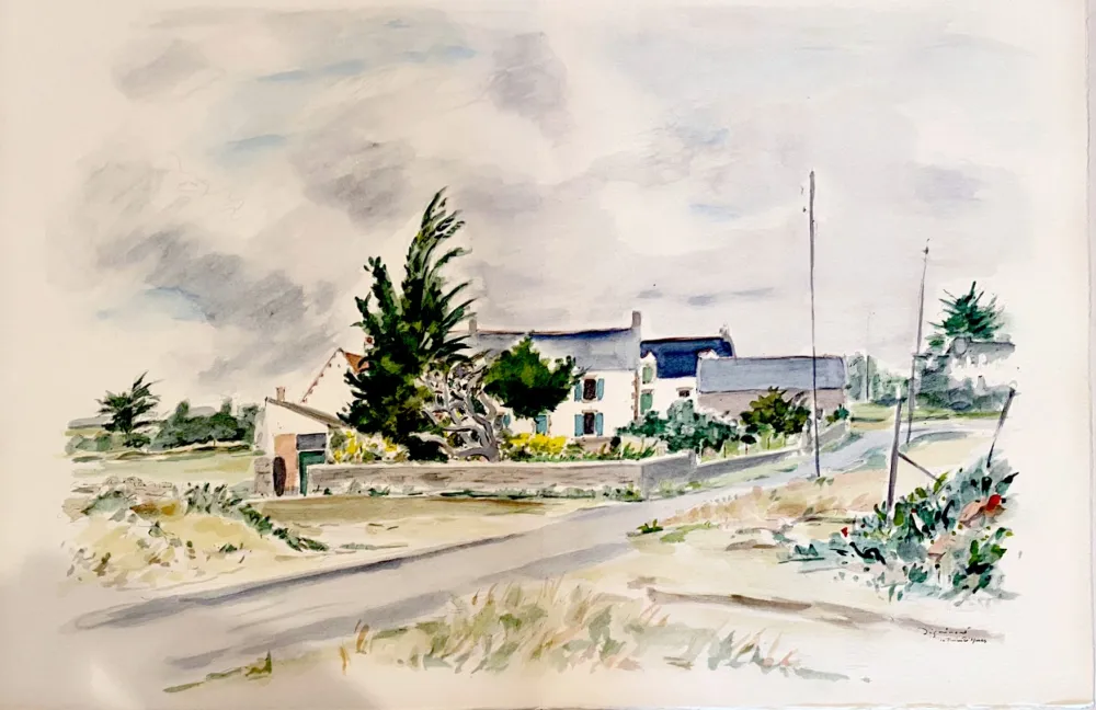 Lithograph Dignimont - La Trinité-sur-Mer