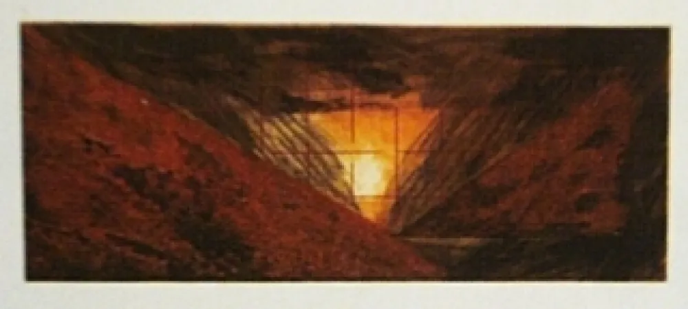 Etching And Aquatint Dill - Aerial Landscape 1