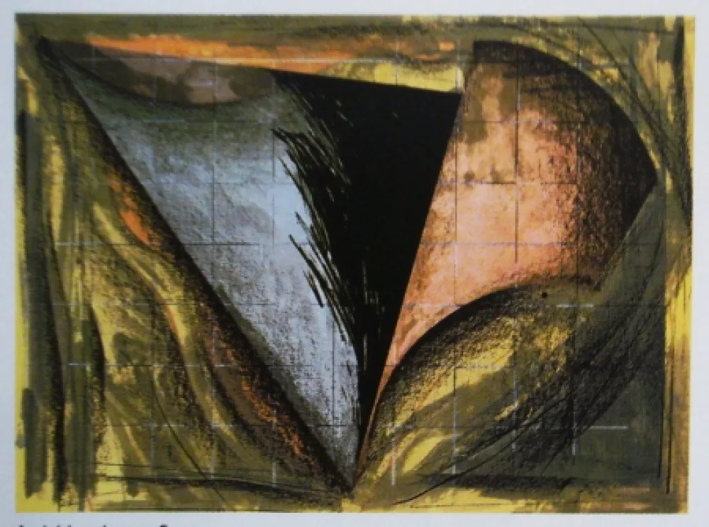 Lithograph Dill - Aerial Landscape 2