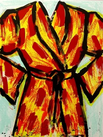 Lithograph Dine - Black Ink Robe