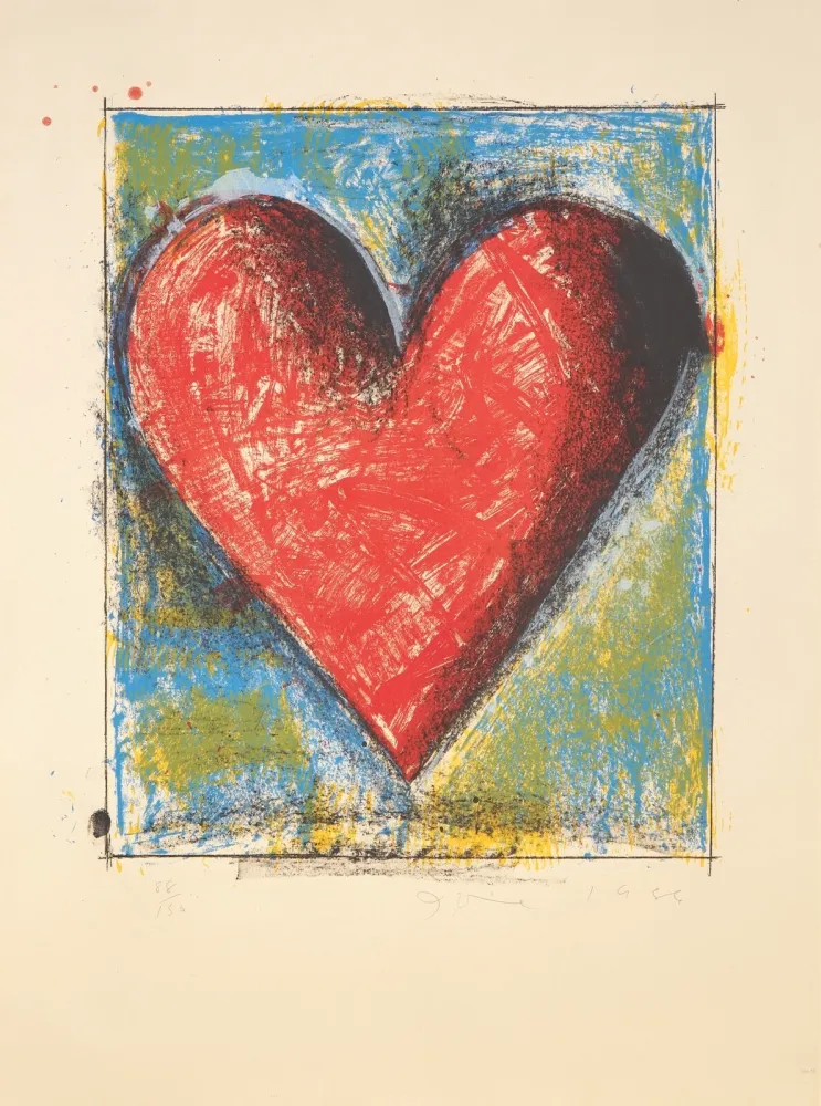 Lithograph Dine - Carnegie Hall Heart
