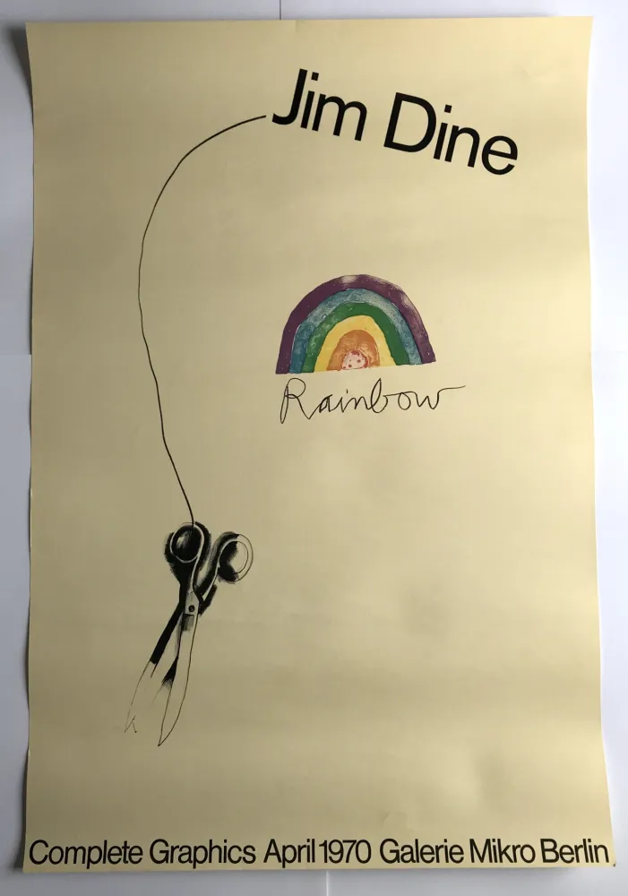 Poster Dine - Rainbow Scissors / Galerie Mikro Berlin