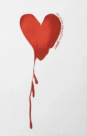 Etching Dine - Red Design for Satin Heart 