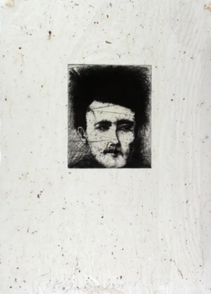 Etching Dine - Rimbaud - Alchemy on Japanese Paper